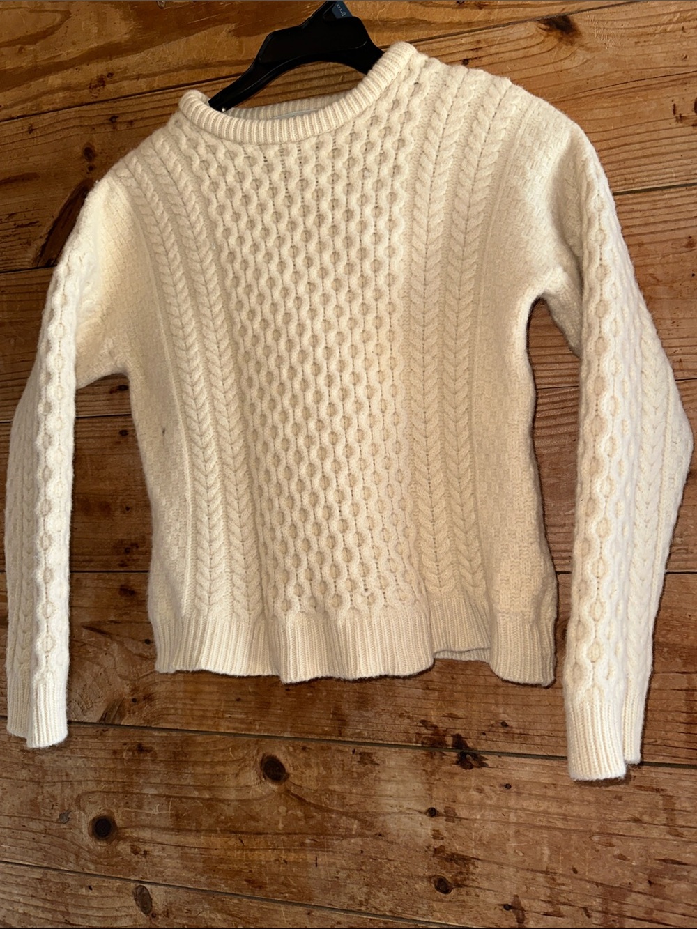 Aran Craft Ireland 100% Merino Wool Fisherman Sweater